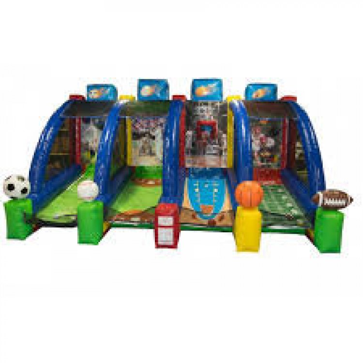 4 in 1 Sports Play Inflatable Game