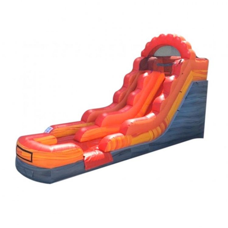 15' Flaming  Inflatable Water Slide